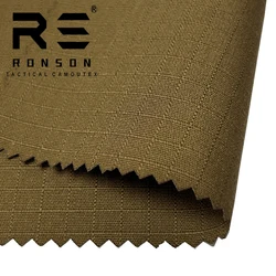 Tela táctica Ripstop liso para uniforme militar poli-algodón