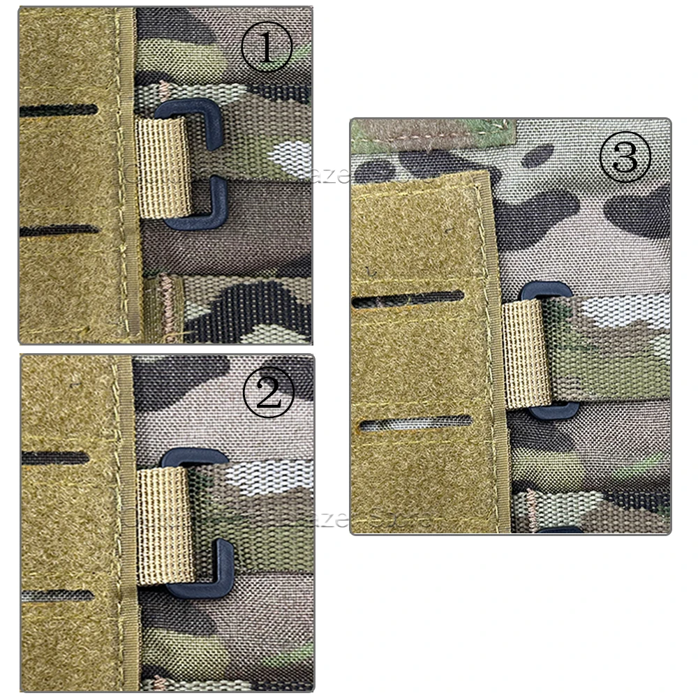 Panel MOLLE de parches con gancho y bucle para bolsas y mochilas - imagen 3