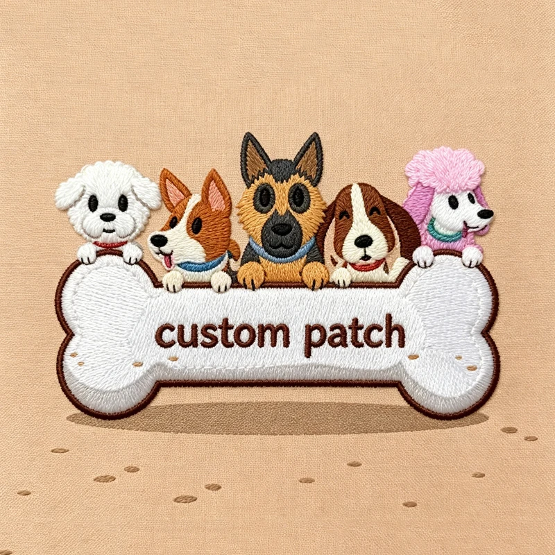 Parche termoadhesivo bordado animales estilo dibujos animados para ropa - imagen 5