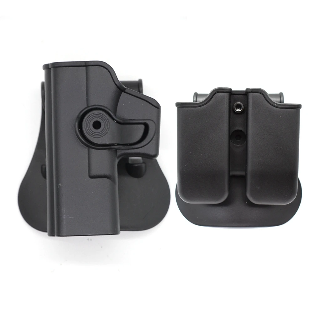 Funda táctica zurda para pistola Glock con cargador extra rígida - imagen 2