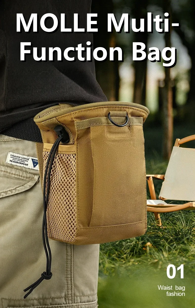 Bolsa de almacenamiento MOLLE compacta para exterior duradera - imagen 5