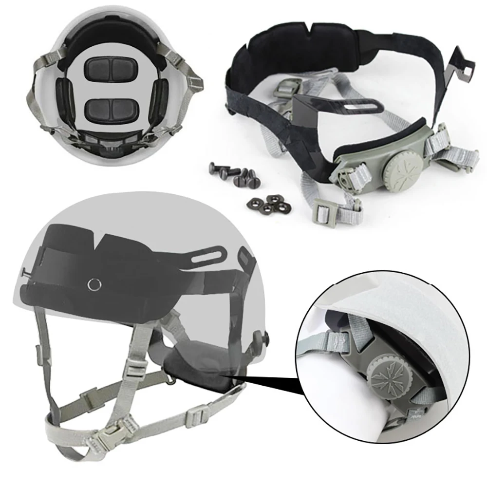 Casco táctico FAST de repuesto con suspensión Cingulate y correa - imagen 5