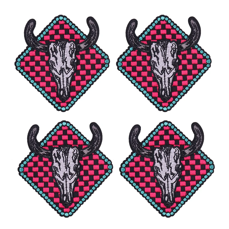 Parche táctico bordado calavera vaquero del oeste termoadhesivo - imagen 5