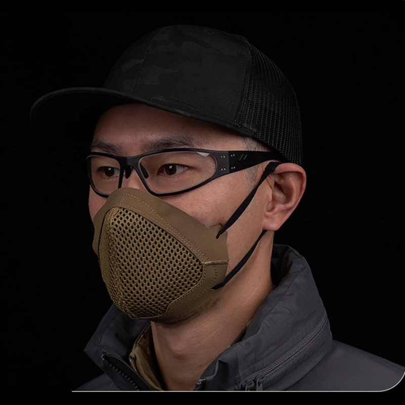 Mascarilla transpirable para Airsoft y tiro con capucha facial - imagen 5