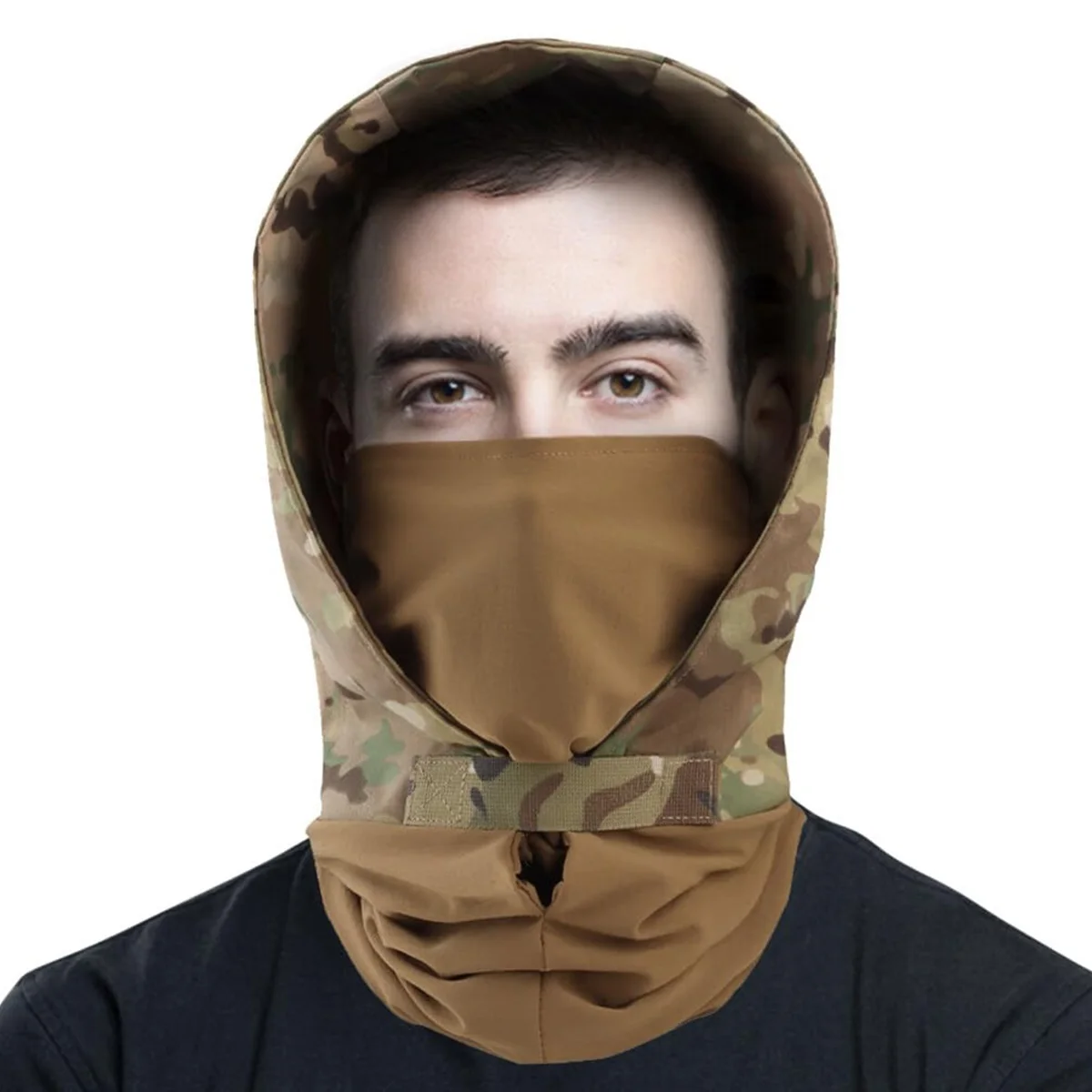 Máscara facial táctica completa para airsoft, paintball, viento - imagen 3