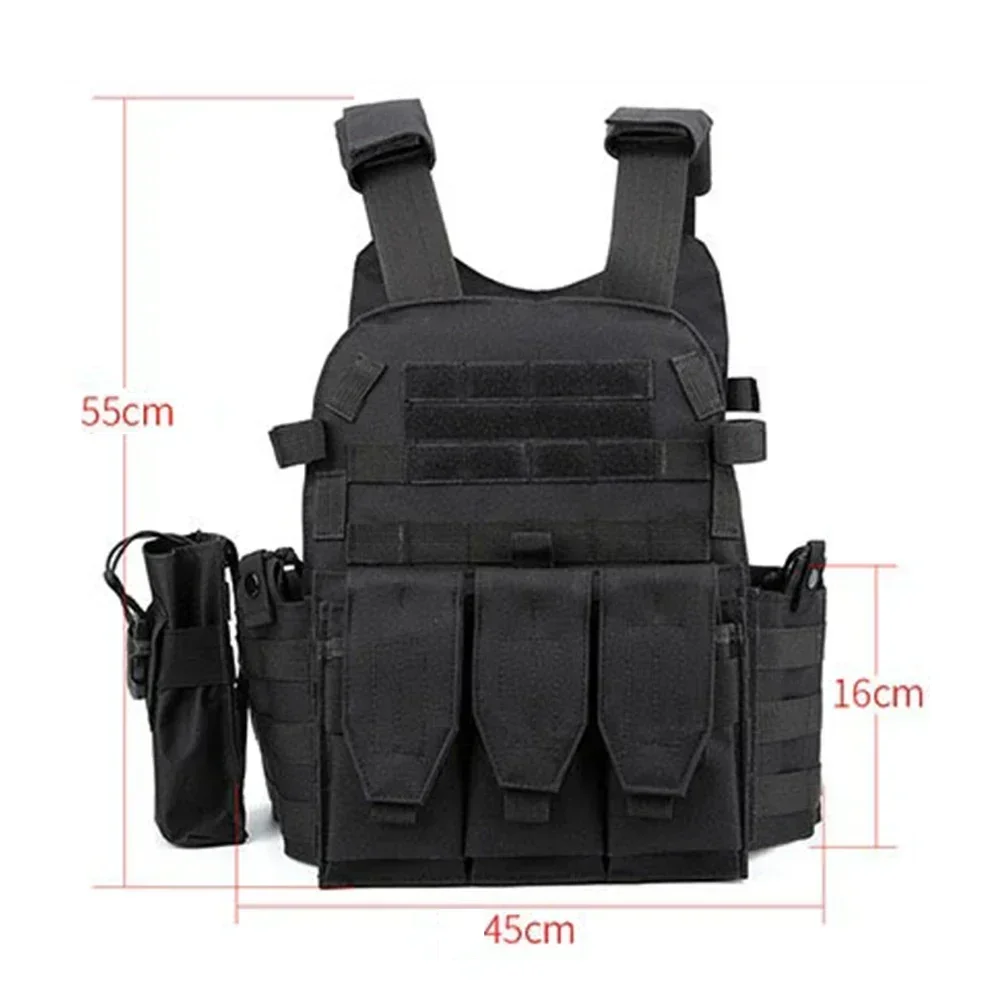 Chaleco Táctico Militar JF6094 con Portaplacas Molle Airsoft - imagen 5
