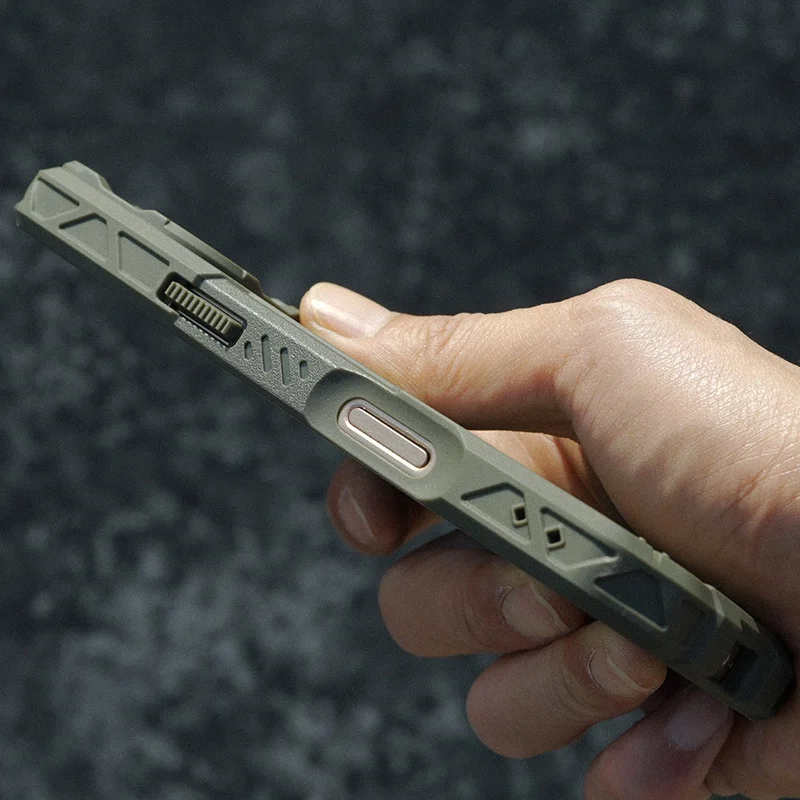 Funda táctica anticaídas para iPhone con disipación térmica de grafeno - imagen 4