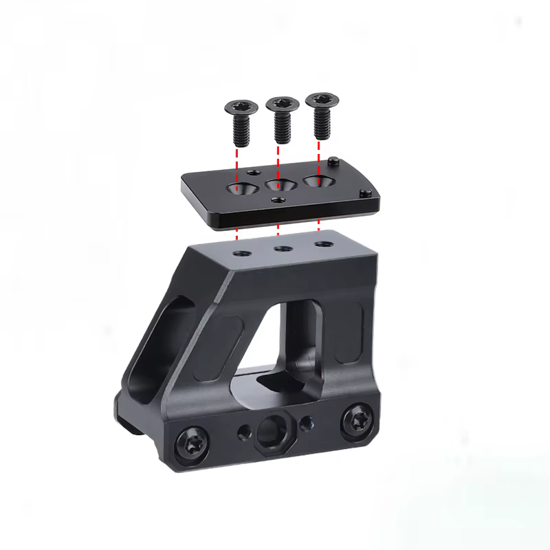 WADSN Base Picatinny aluminio elevada para rifle con punto rojo