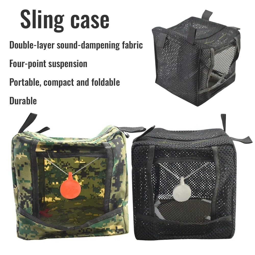 Caja de tiro plegable portátil para tirachinas, entrenamiento