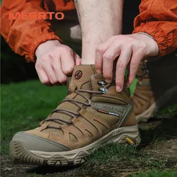 Botas de caza de piel de vaca impermeables para montaña