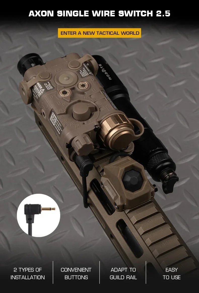 Interruptor AXON SF en uso sobre rail