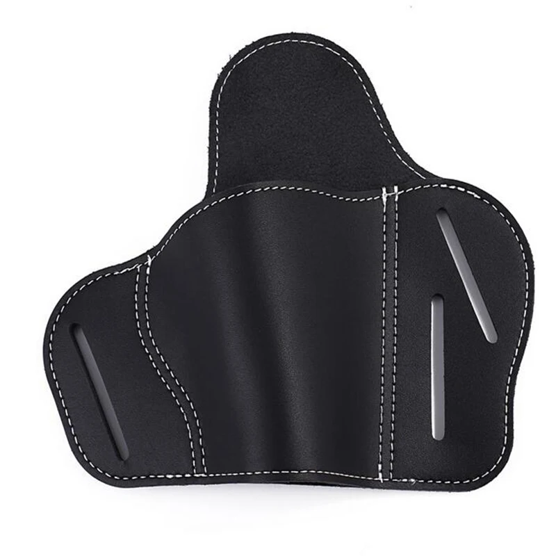 Funda táctica de cuero en color negro