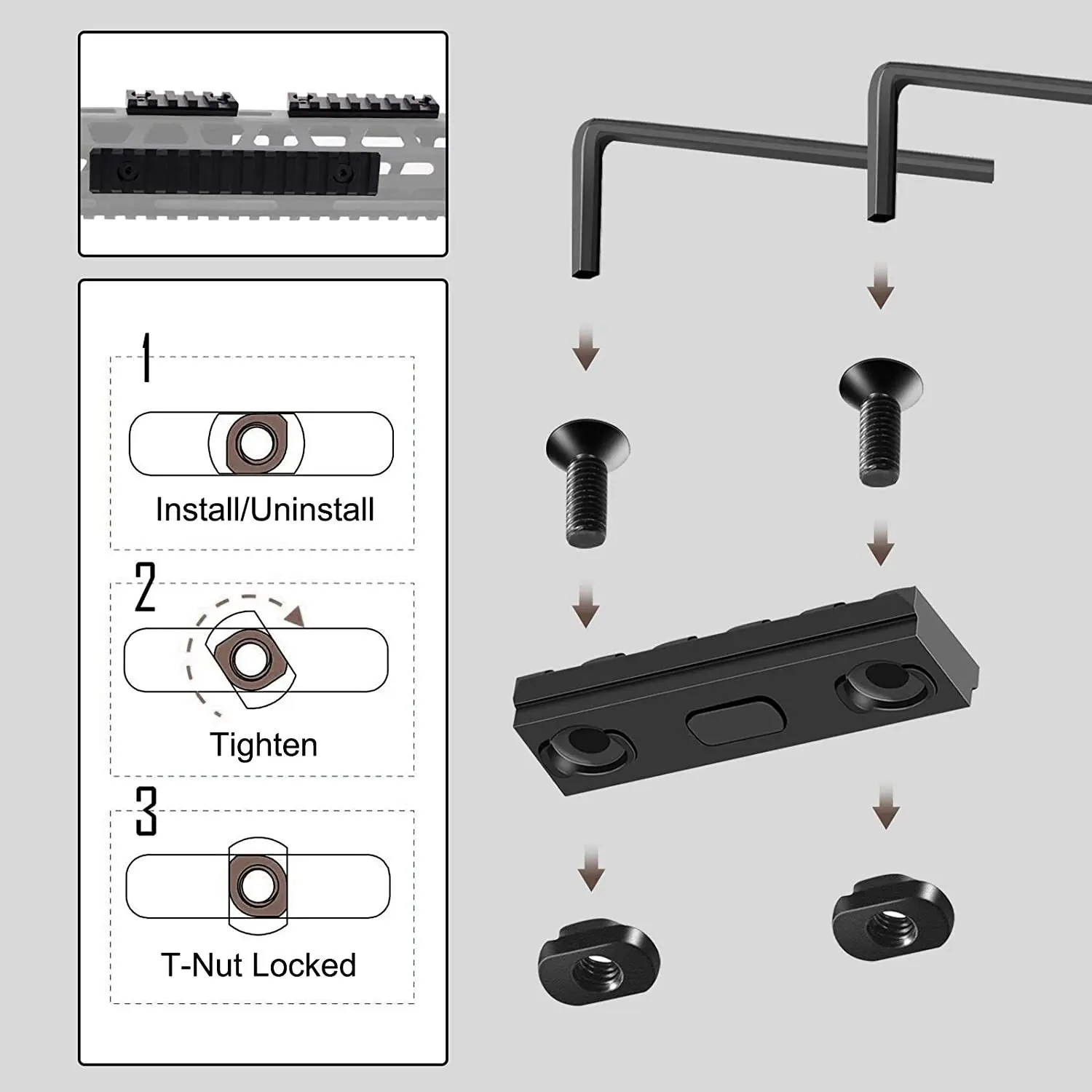 Kit completo con llave Allen