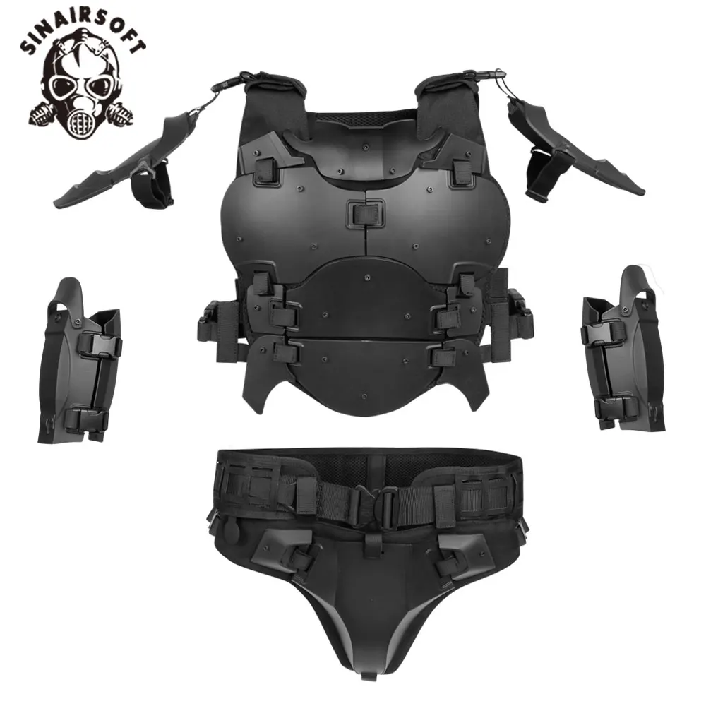 Traje armadura táctica ajustable protección pecho para caza paintball - imagen 4