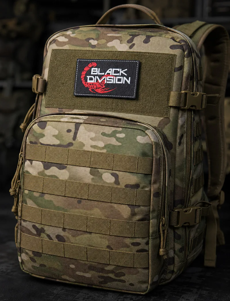 Parche táctico División Negra impresión PU para ropa y mochilas - imagen 4