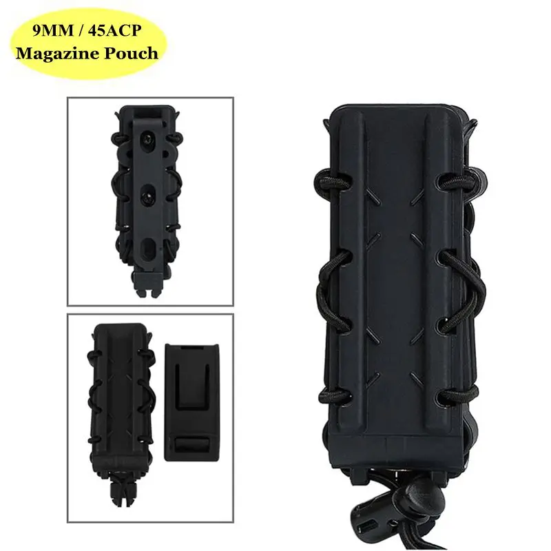 Funda táctica universal para cargador de pistola – MOLLE cinturón - imagen 2