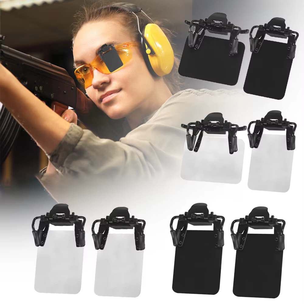 Gafas de tiro caballeros con parches para asistencia puntería - imagen 3