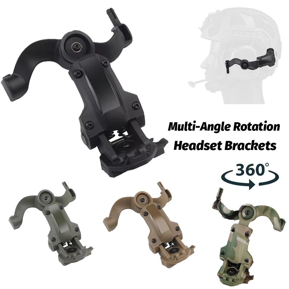 Adaptador orejeras OPS-Core multiángulo – Soporte táctico M-Lok - imagen 5