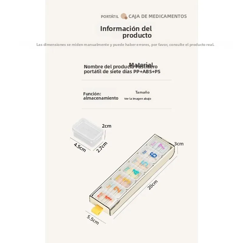 Pastillero portátil para organizar medicamentos de viaje táctico - imagen 5