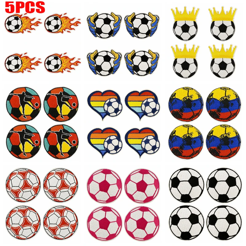Parche termoadhesivo bordado fútbol para gorras y ropa - imagen 4