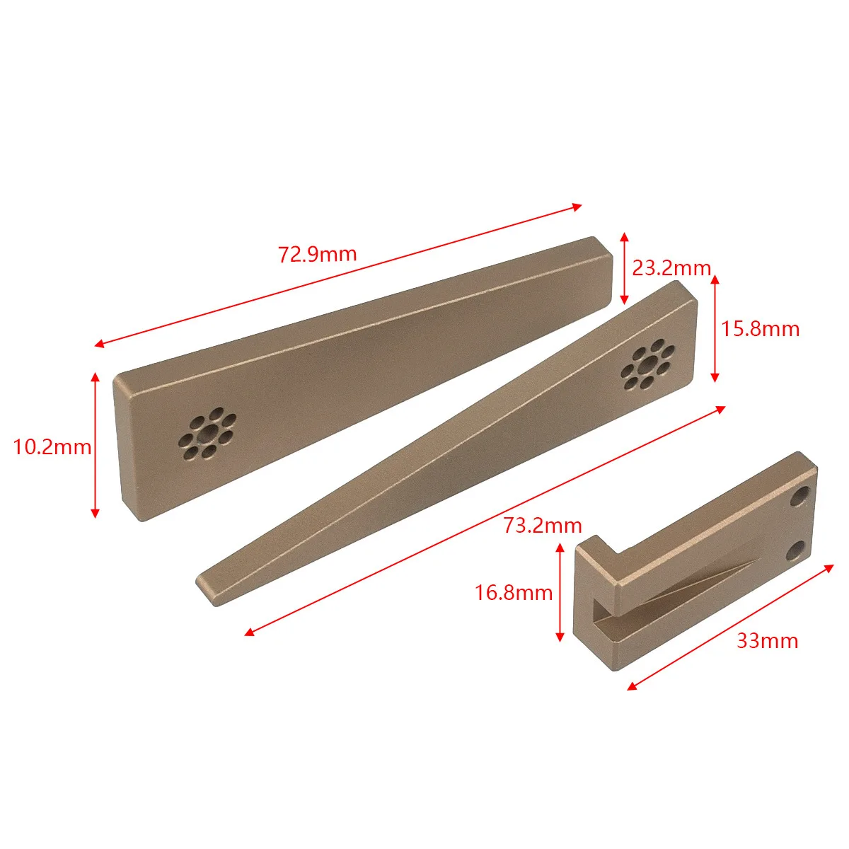 Nivelador de miras para óptica de rifle con ajuste vertical preciso
