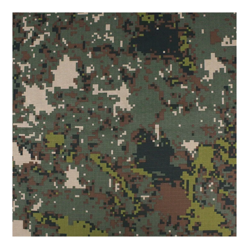 Tejido táctico ripstop NYCO camuflaje coreano para uniforme - imagen 3