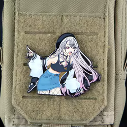 Kitagawa Marin parches metal cosplay anime con gancho para ropa y mochila