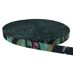 Cinta MOLLE de camuflaje tigre para mochila y chaleco táctico