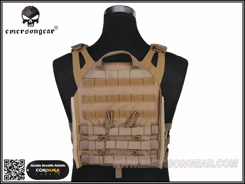 Chaleco táctico MOLLE JPC protección de pecho negro/coyote - imagen 5
