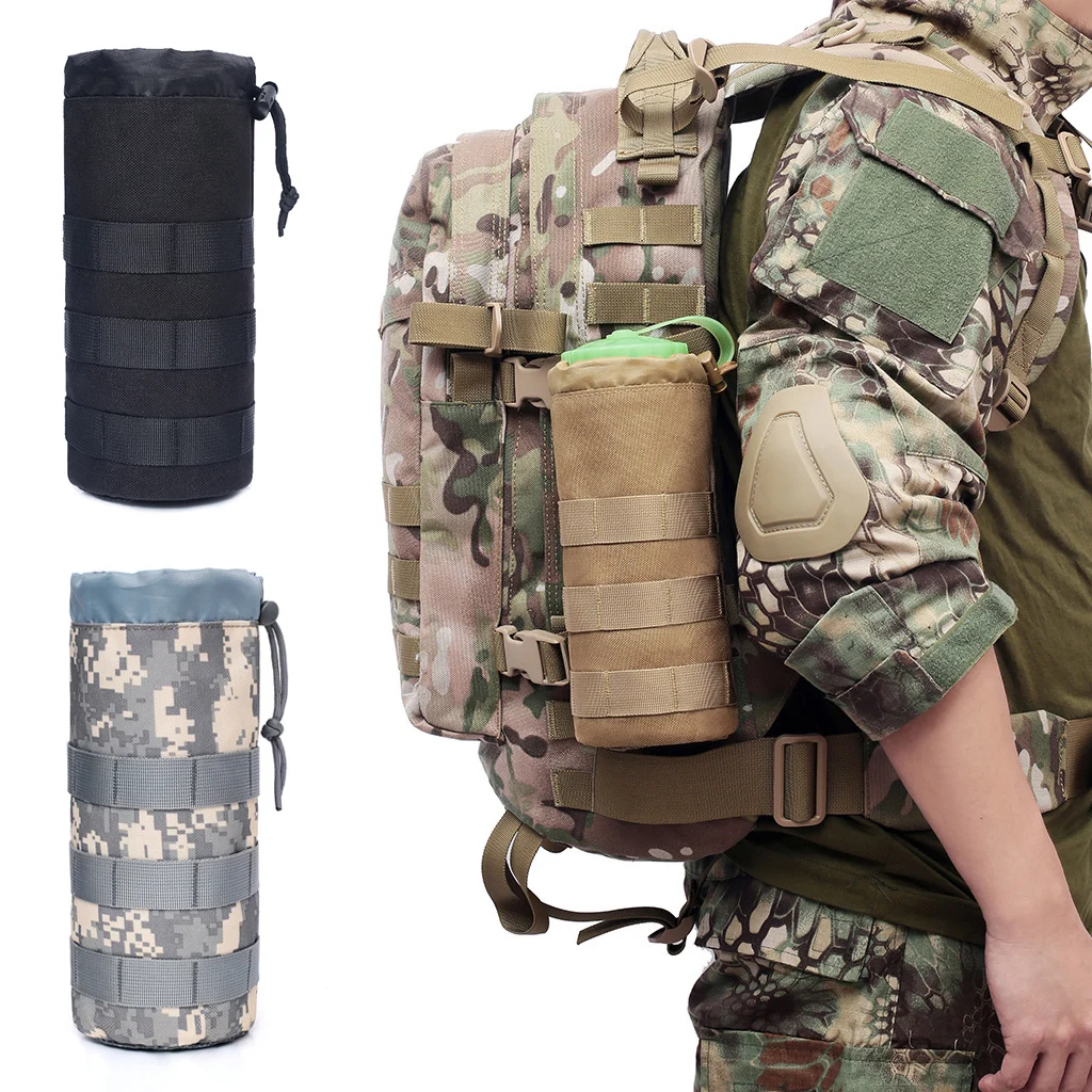 Bolsa táctica MOLLE para botella de agua – Aire libre, camping y pesca - imagen 5