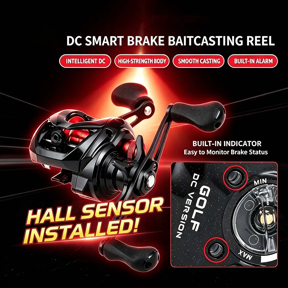 DC Smart – Carrete de baitcasting con freno electrónico - imagen 5