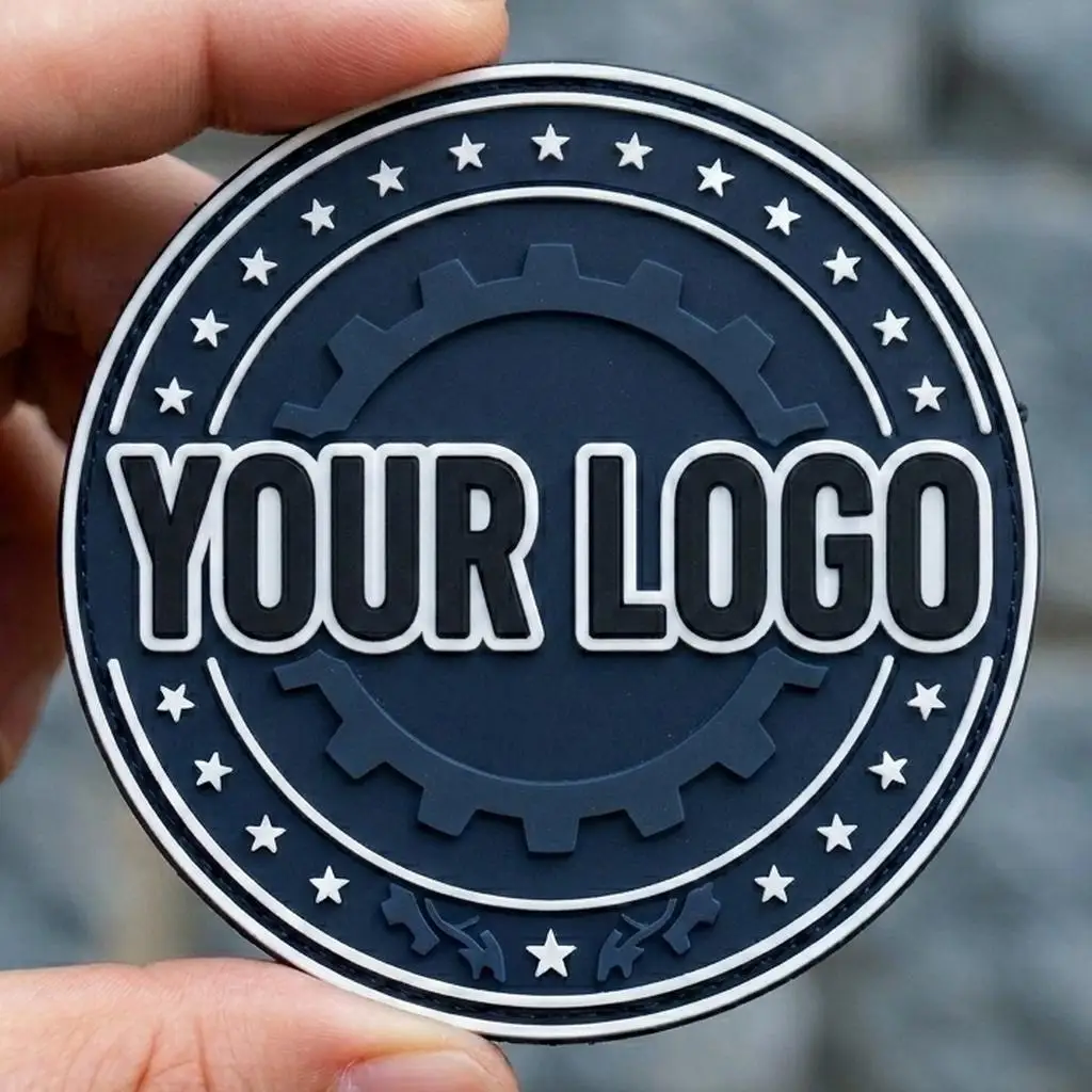 Parche PVC 3D personalizado impermeable velcro coser táctico - imagen 4