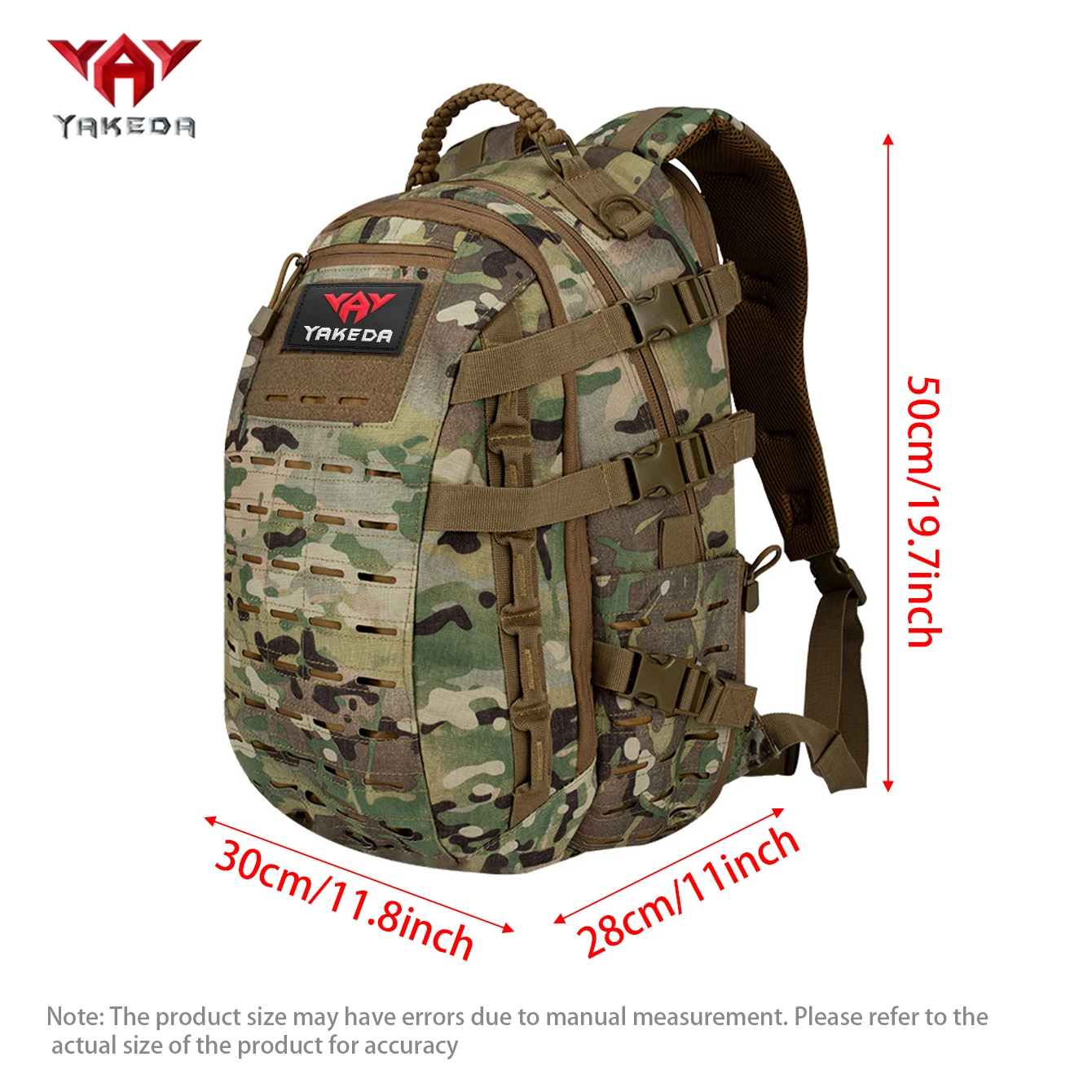 Mochila YAKEDA MOLLE exterior gran capacidad con arnés - imagen 3