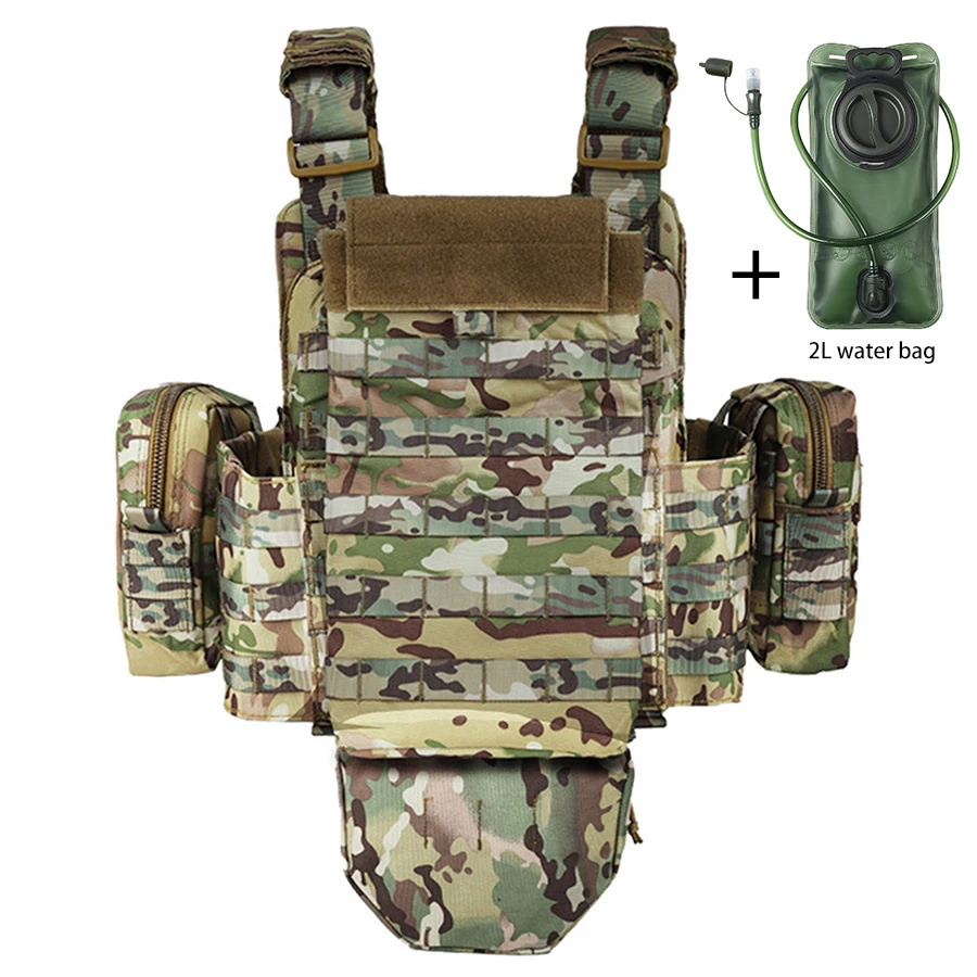 Chaleco táctico camuflaje multifuncional con bolsa de hidratación - imagen 3