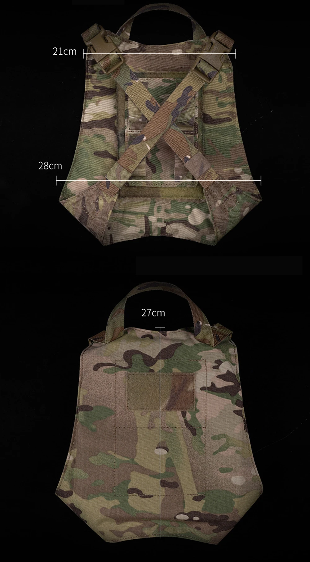 Colores disponibles para la bolsa táctica