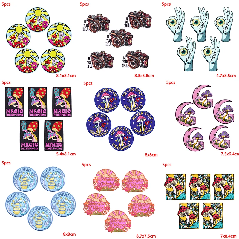 Parches bordados termoadhesivos de doce signos del zodiaco para ropa - imagen 5