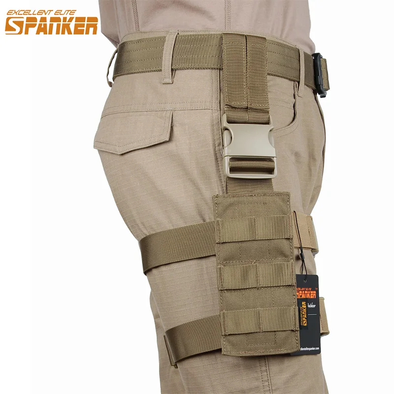 Funda táctica Molle pierna – Acceso rápido universal para pistola