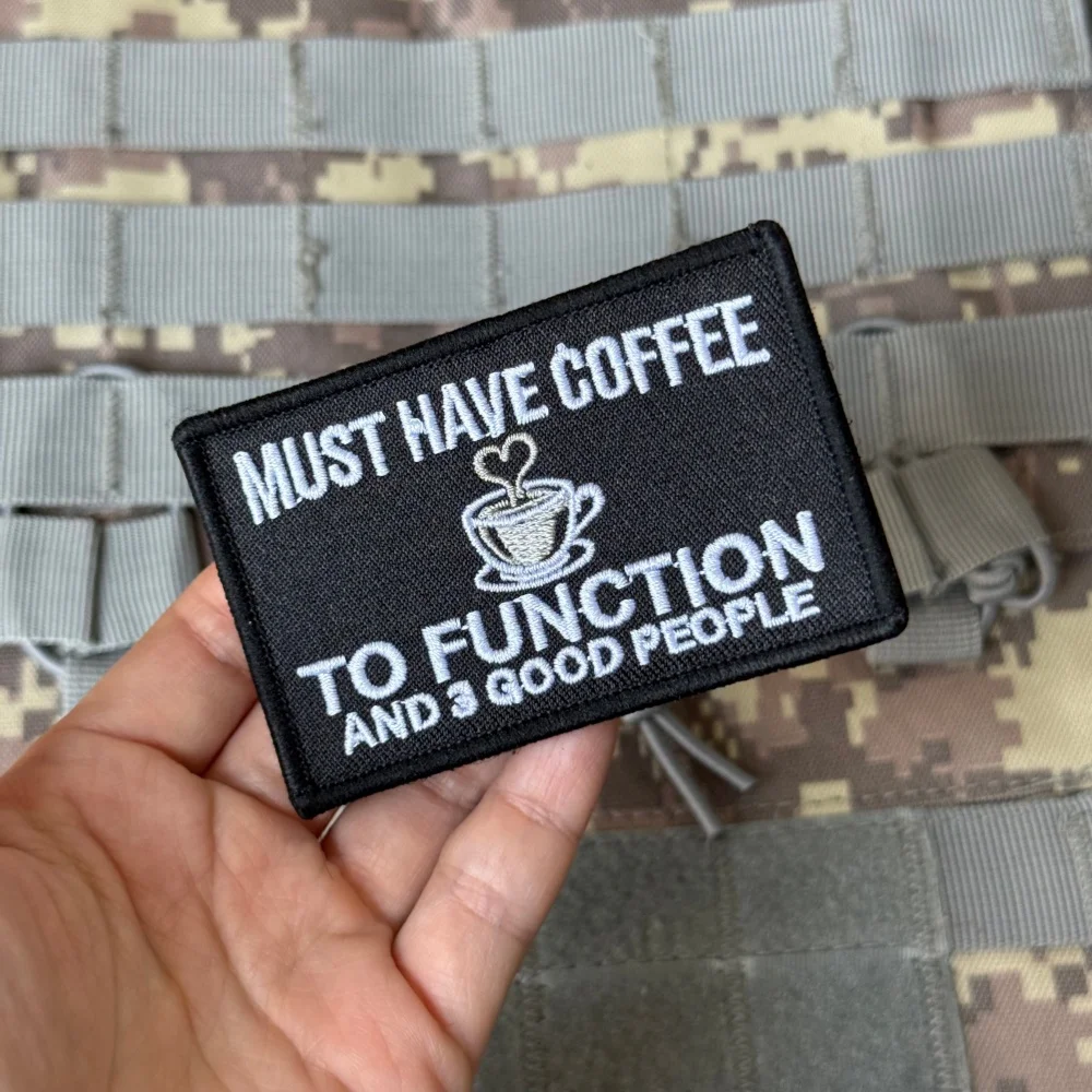 Parche táctico militar con velcro bordado para uniforme