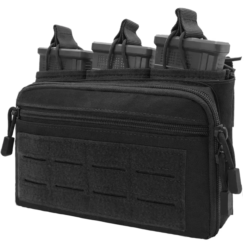 Porta-revistas MOLLE Triple Mag EDC Táctico Compatible M4 AK AR - imagen 4