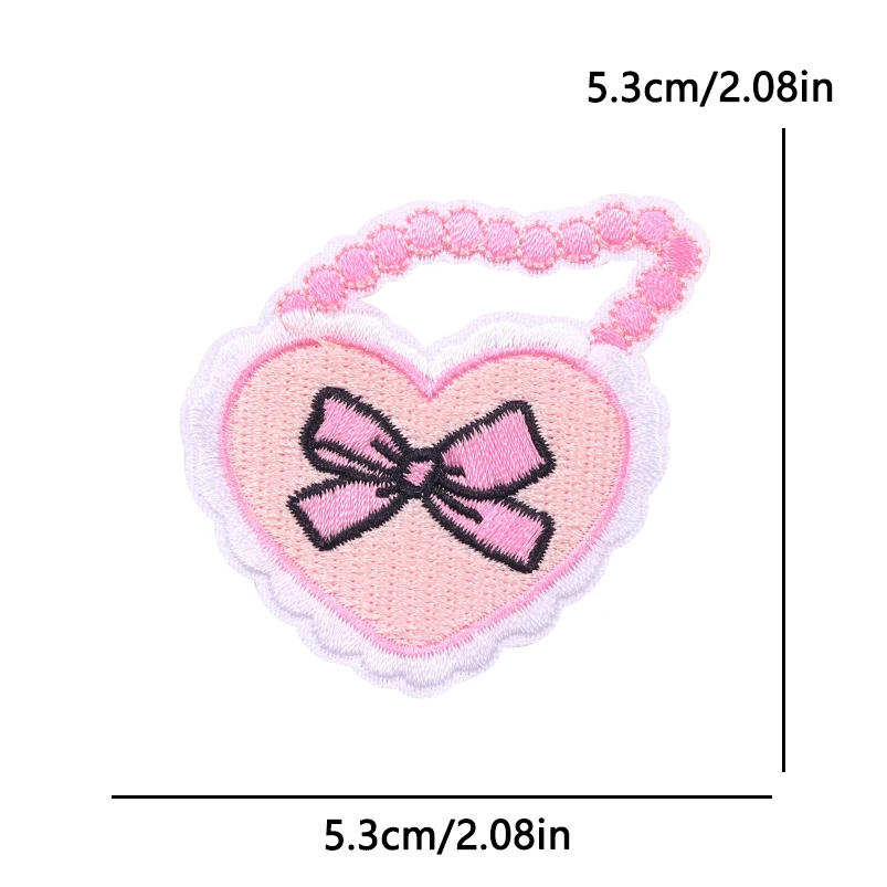 Parches coquette listos para decorar ropa y accesorios