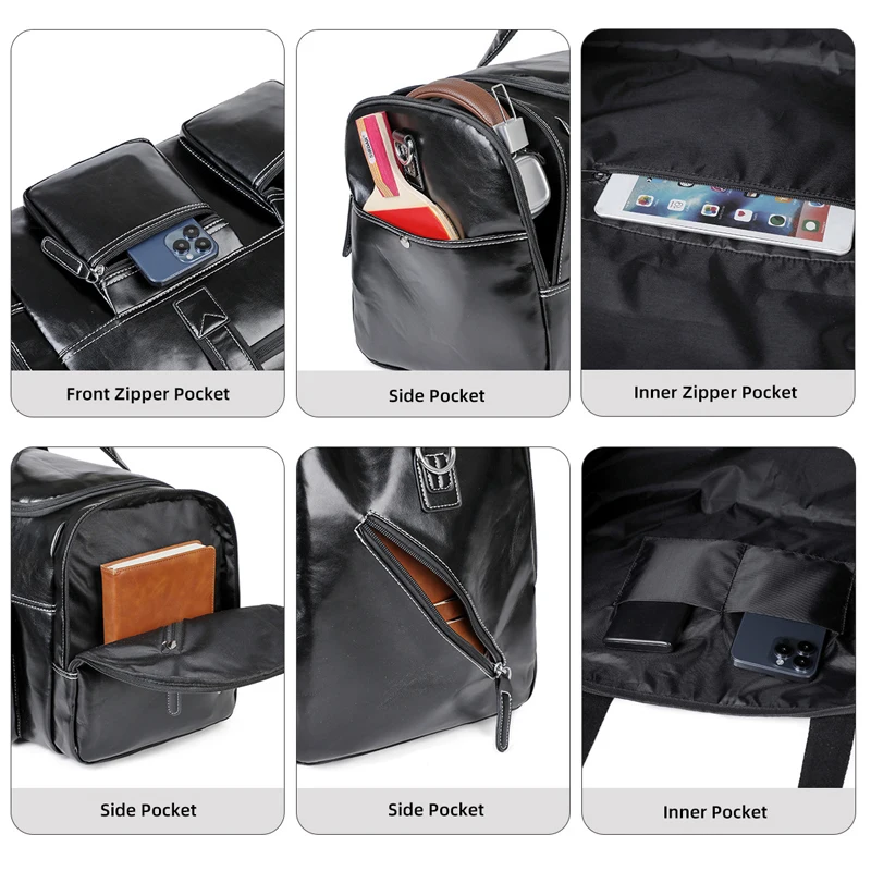 Bolsa de viaje unisex con compartimento para calzado y hombro cruzado - imagen 5