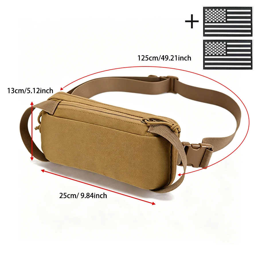 Bolsa de pecho táctica riñonera aire libre resistente al desgaste - imagen 2