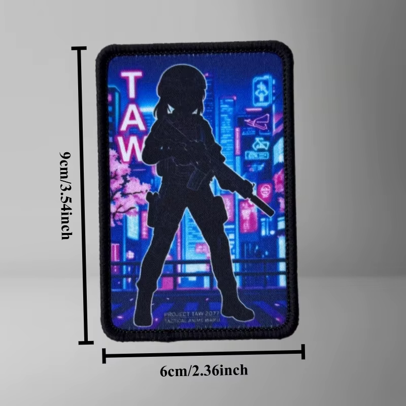 Parche táctico velcro bordado punk anime para mochila y brazalete