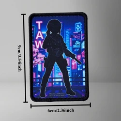 Parche táctico velcro bordado punk anime para mochila y brazalete