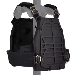 Chaleco táctico MOLLE de liberación rápida ligero para airsoft y caza