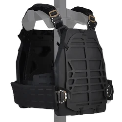 Chaleco táctico MOLLE de liberación rápida ligero para airsoft y caza