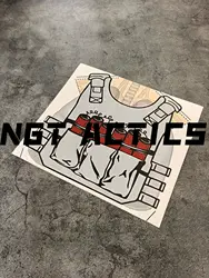 Papel objetivo de tiro táctico exterior: cabeza y pecho