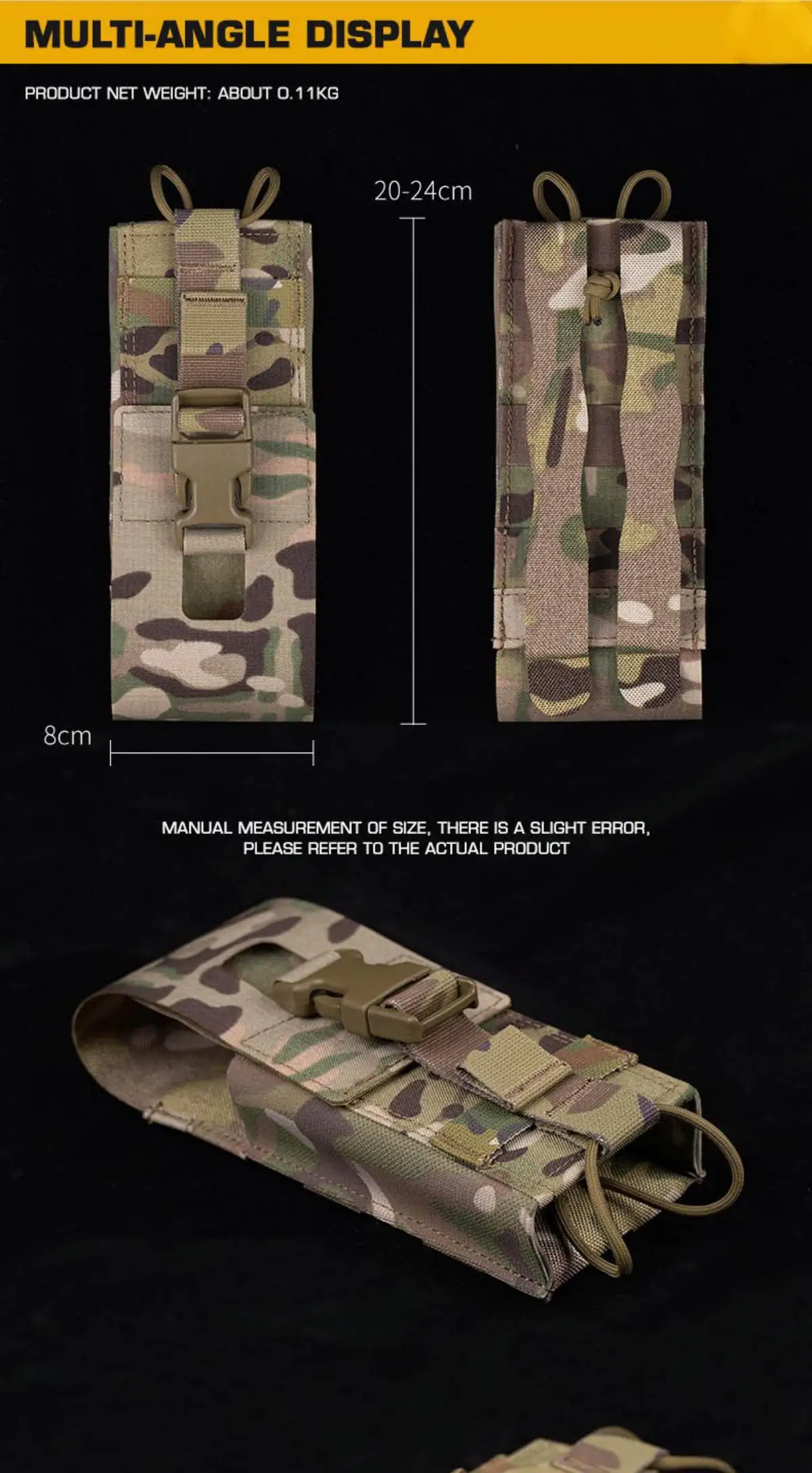 Montaje MOLLE/PALS en equipo táctico