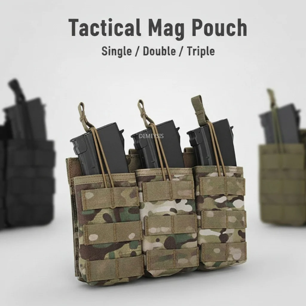 Porta cargadores MOLLE táctico para rifle M4/AK, acceso rápido - imagen 2