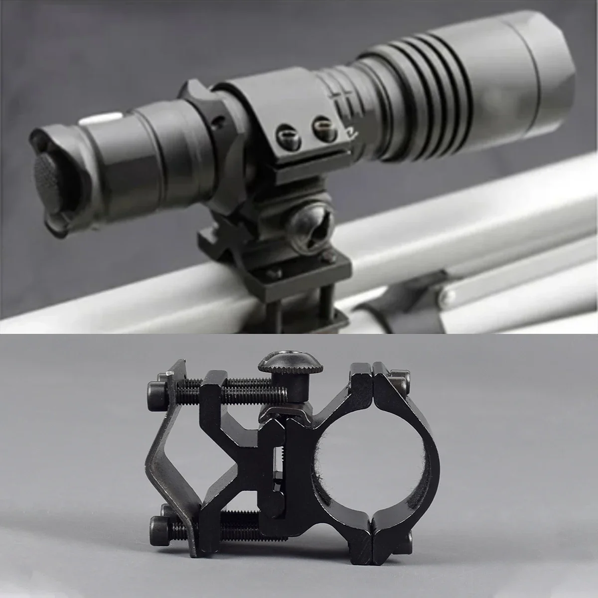 Soporte linterna táctico universal – Abrazadera metálica AR-15